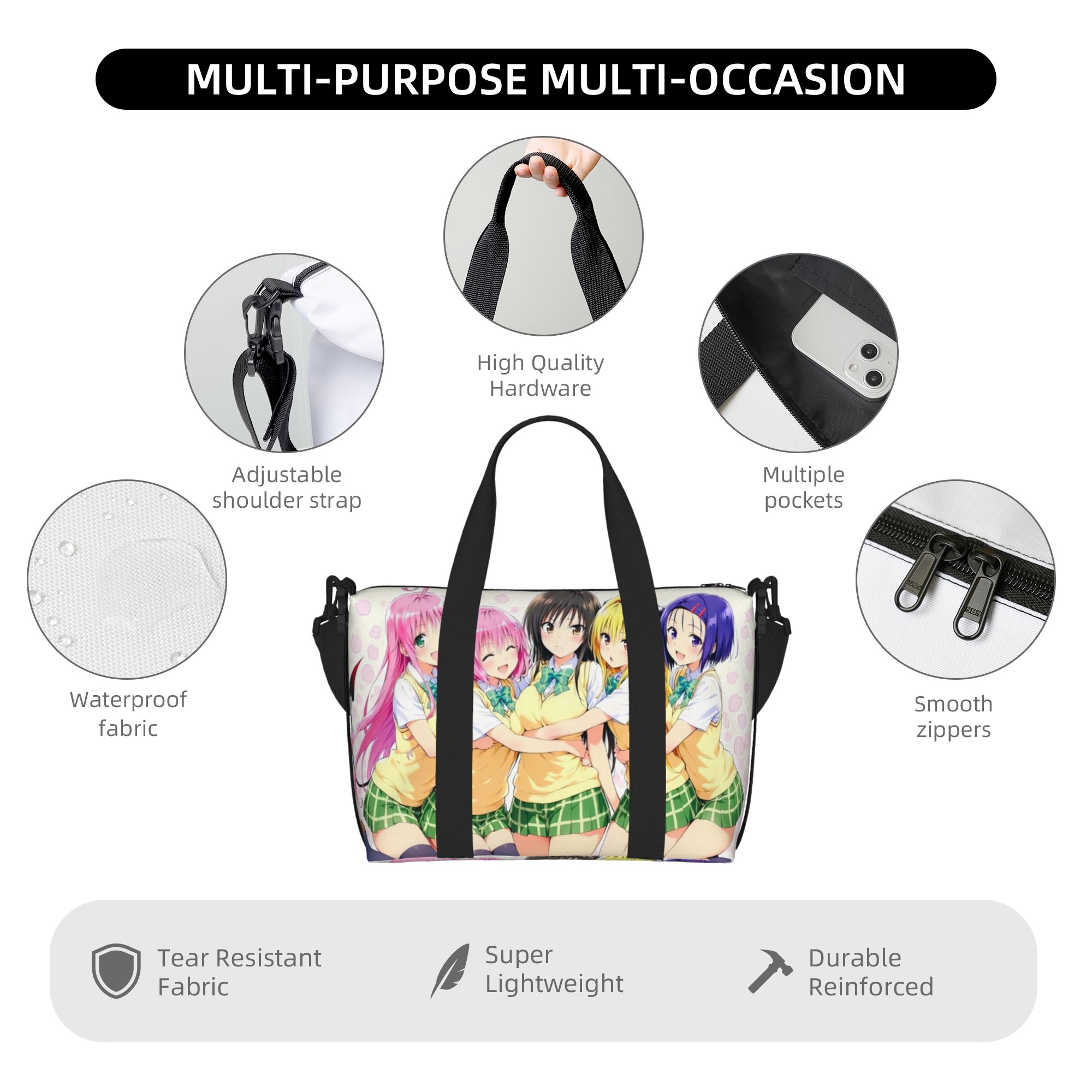 カスタムデザインの大型トートバッグ。T-To L-Love  - Women Bags Ru のレビューと価格