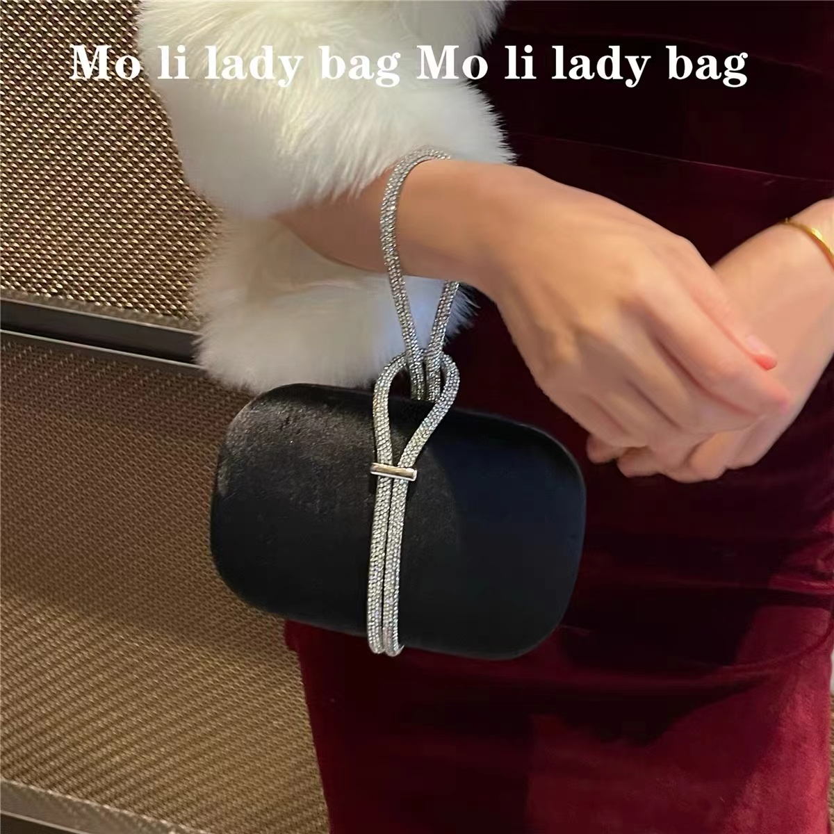 女性のための豪華なベルベットのスクエアバッグ,ファッションハ - Women Bags On Sale のレビューと価格