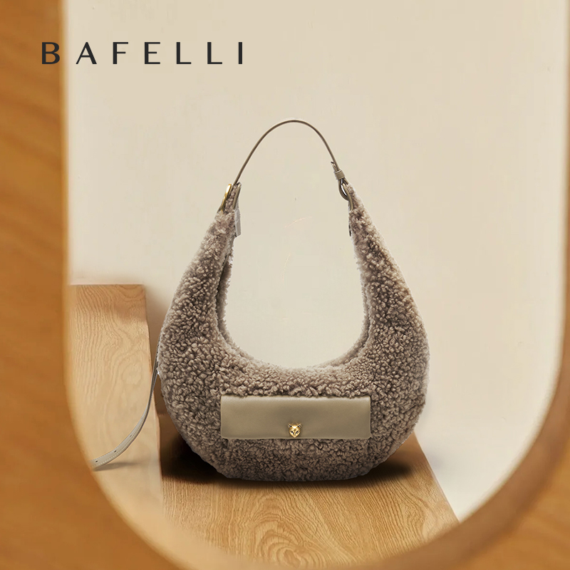 女性用半円形ウールバッグ,ミニマリストの脇毛キャリー,カジュ - Women Bags Branded のレビューと価格