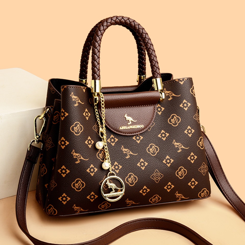 織りハンドルの本革ブランド高級レザーカジュアルトート高級ハン - Women Bags Branded のレビューと価格